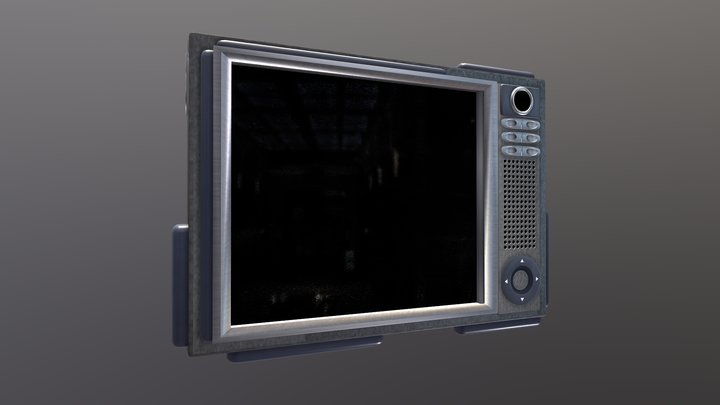 Retro Sci-Fi Tablet 3D Model