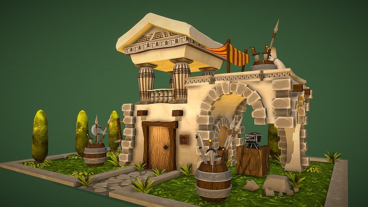 "Cheap Sword Forge : Buy one, get one" 3D Model