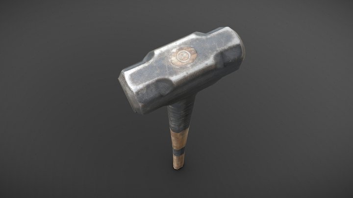 Sledgehammer Taped 3D Model