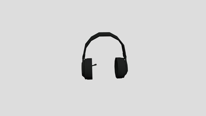 Low Poly Headphones/Gaming Headset 3D Maya Model 3D Model