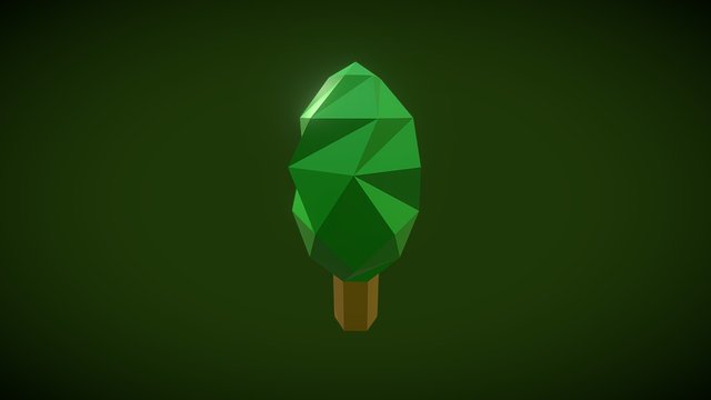 Low-Poly Tree Simple 3D Model
