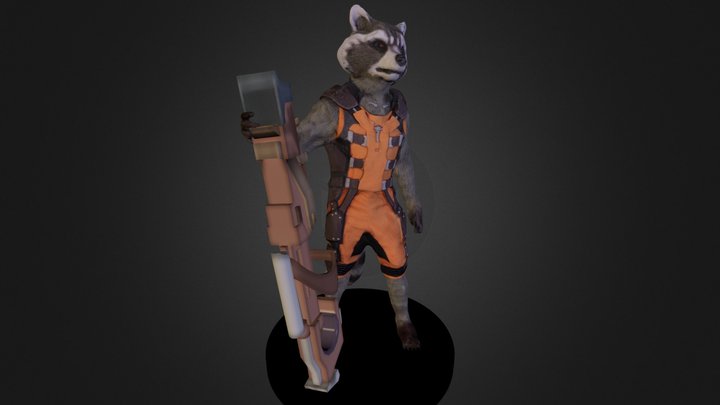 Cosplay Rocket Raccoon 3D Model