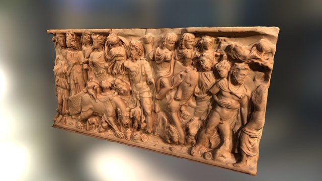 Sarcophage du Triomphe de Bacchus (Lyon) 3D Model