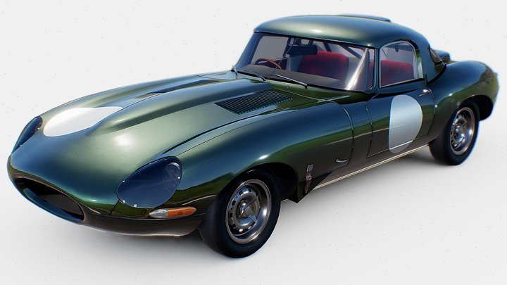 Jaguar E Type 1963 | www.vecarz.com – Modello 3D gratuito STL