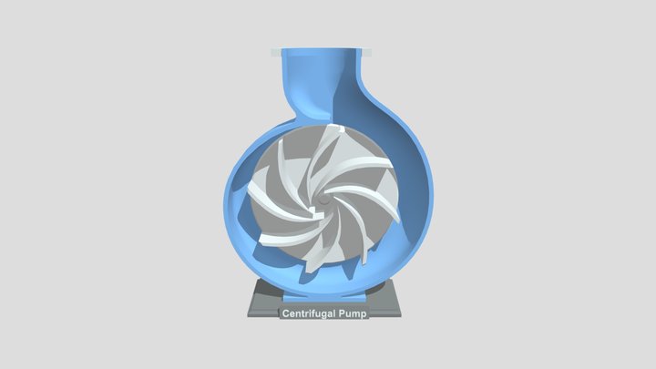 3D Printed Centrifugal Pump 3D Model