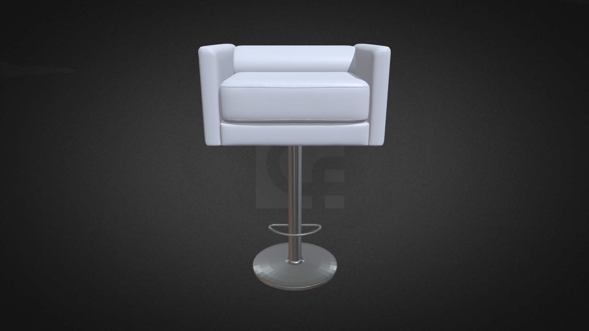 3D model Capri Stool Hire - This is a 3D model of the Capri Stool Hire. The 3D model is about a lamp on a table.