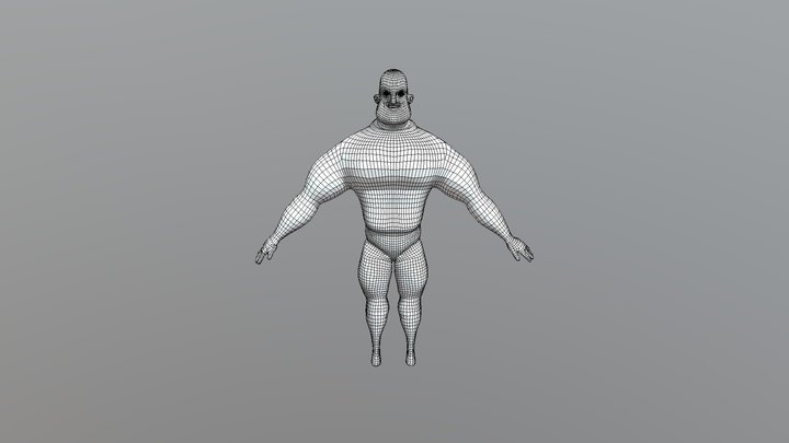 Mr Incredible_Topology 3D Model