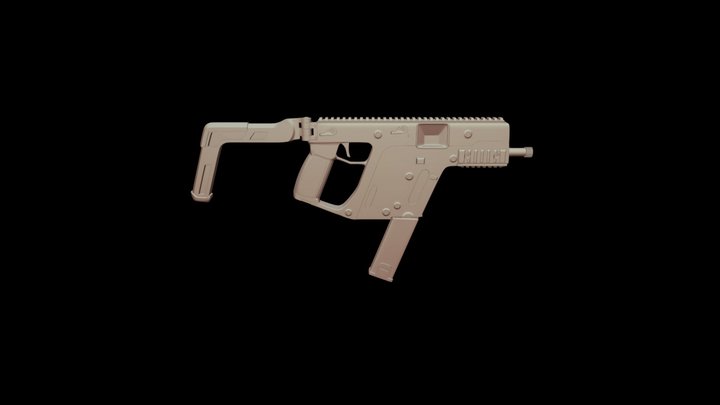 Kriss Vector 9mm Highpoly 3D Model