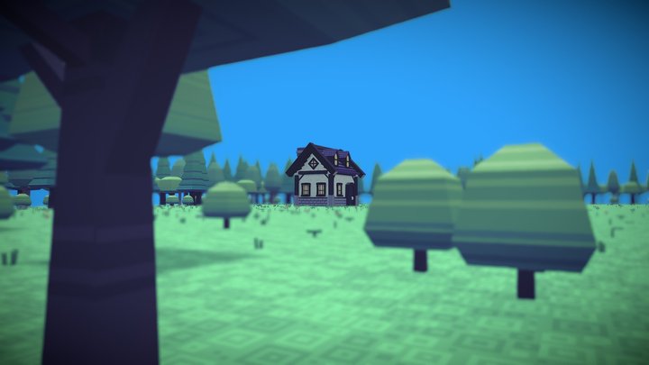 Minecraft House in the forest