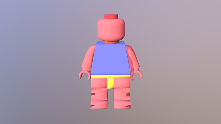 Lego default model 3D Model
