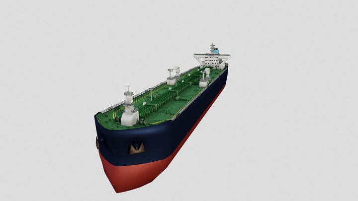 Crude Tanker 3D Model