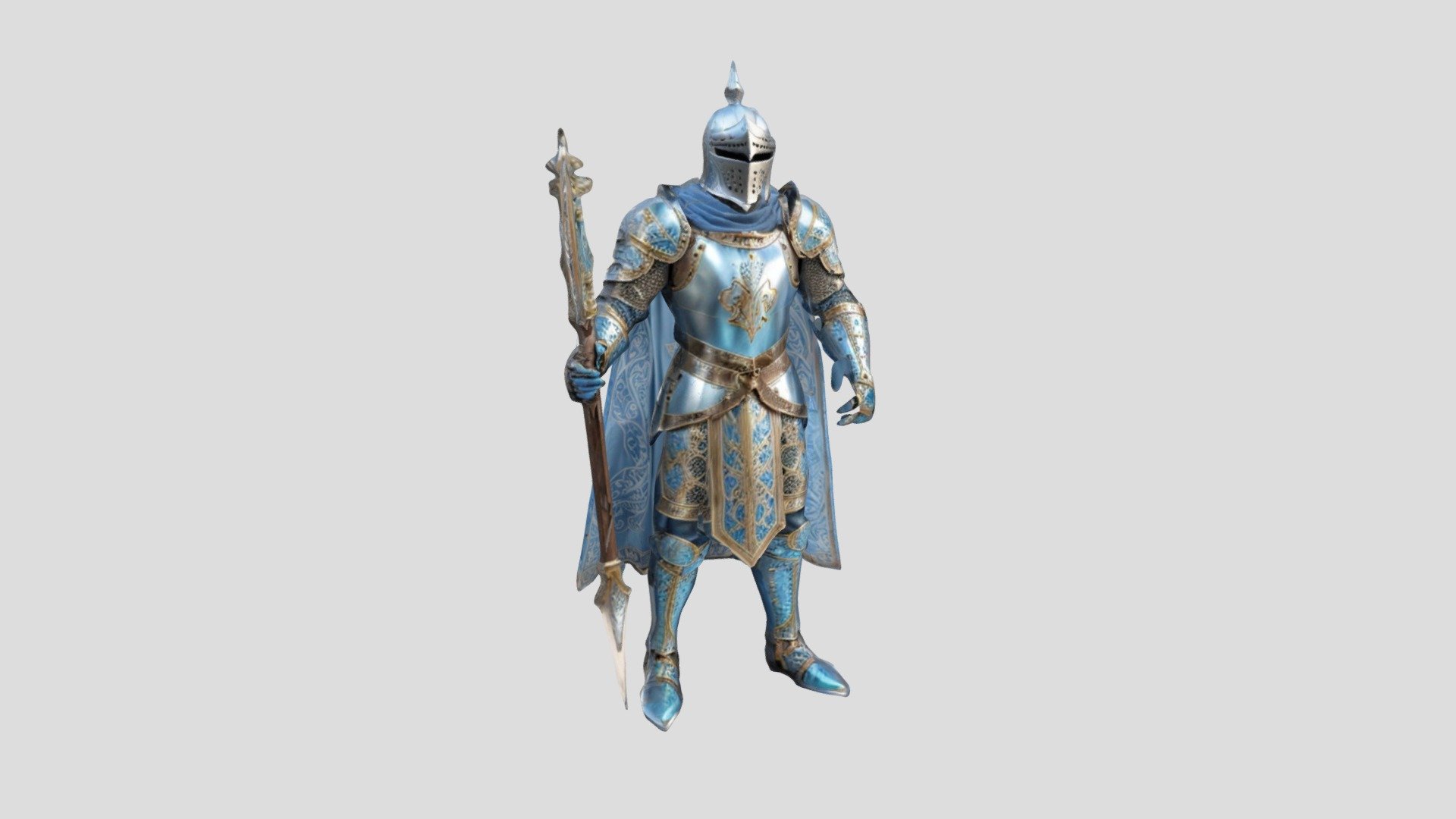 Fantasy Knight - Download Free 3D model by illustros [5677944] - Sketchfab