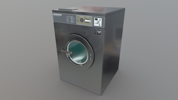 Coin Operated Washer 3D Model