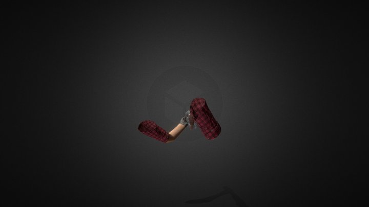 Sawed Off Fire Animation 3D Model