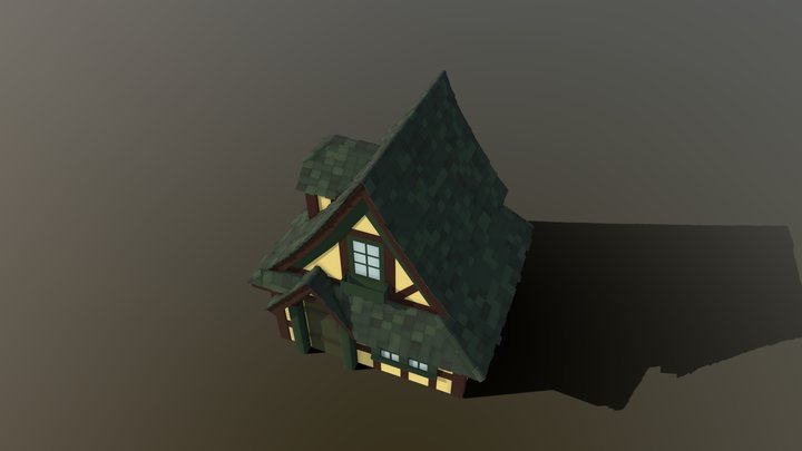 Cute Cottage 3D Model