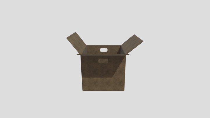 Cardboard Box 3D Model