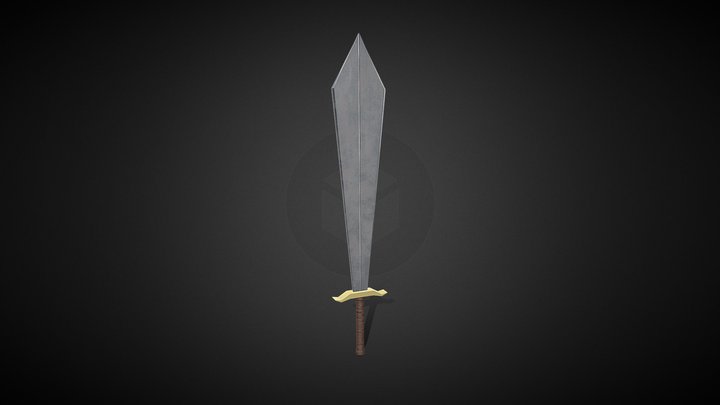Dungeon Sword 3D Model