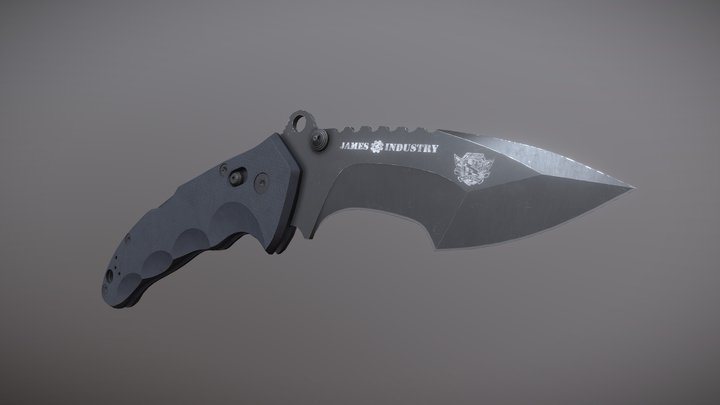 Military Knife 3D Model