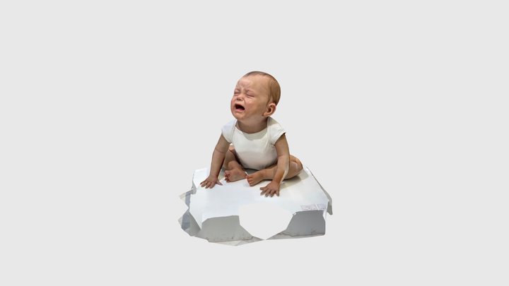 Hyper realistic baby sculpture 3D Model