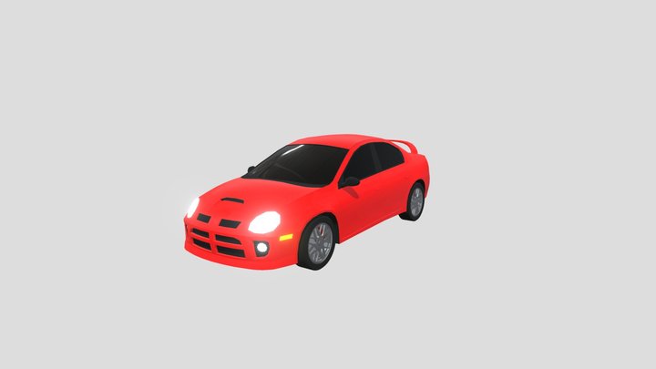 Low Poly Dodge Neon 3D Model