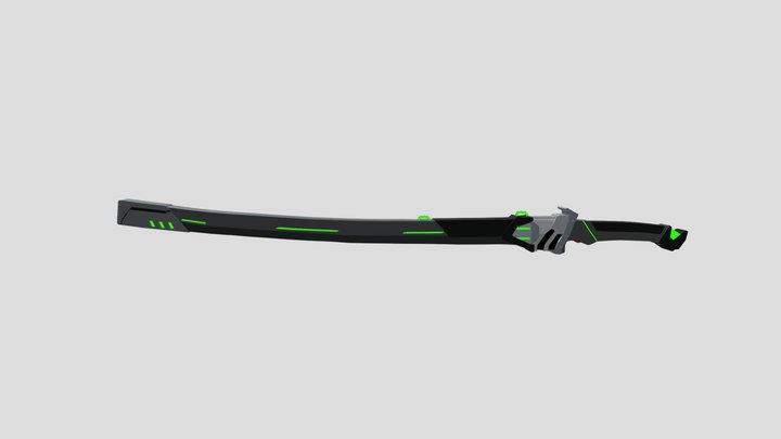 Cyber katana 3D Model