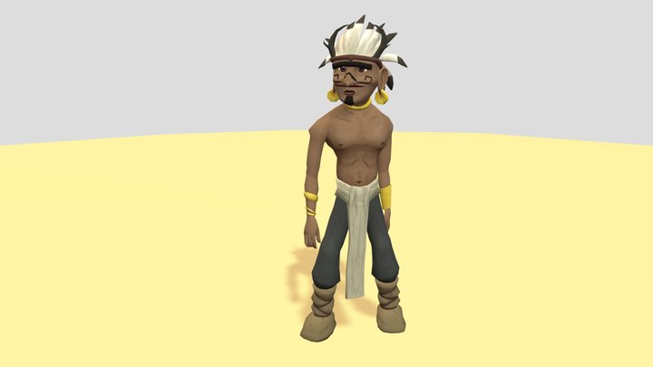 Cuauhtemoc Animations WIP 3D Model
