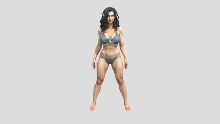 Elven Girl 3D Model