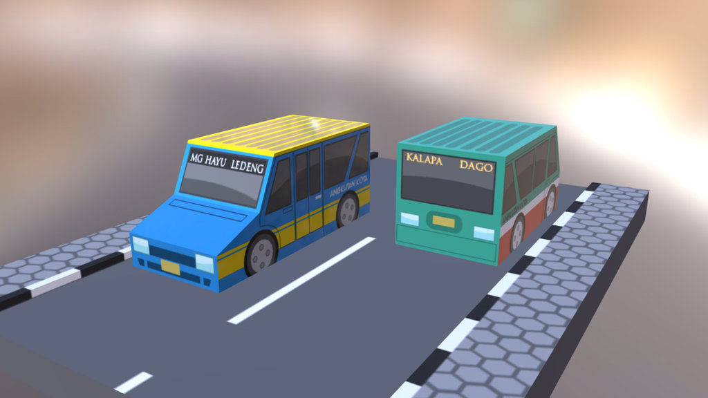 Angkot Lowpoly