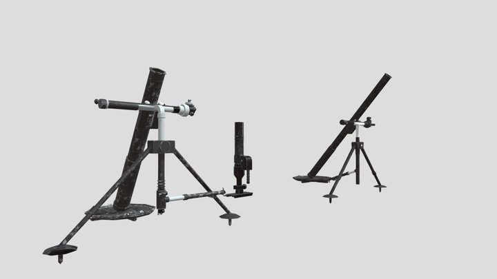 Pindad Mortars 3D Model
