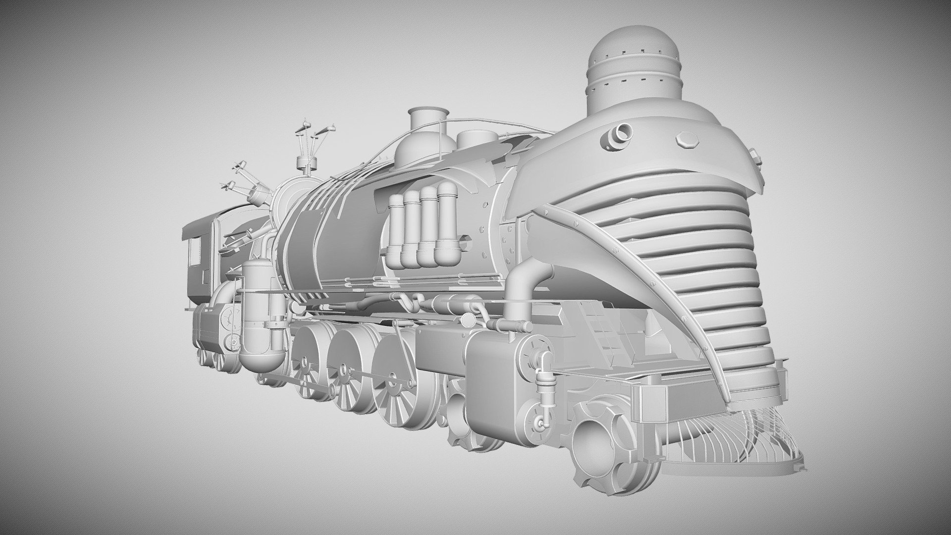 Ancient Stream Train - 3D model by Jagan kumar (@Jagan_kumar) [567db5a ...