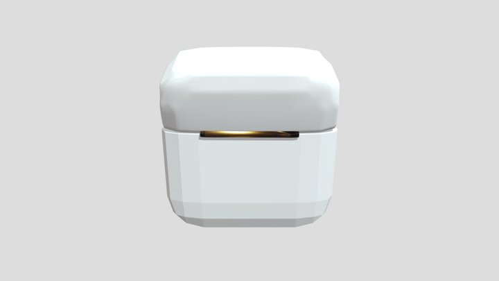 3D White AirPods for Ultimate Sound and Style 3D Model