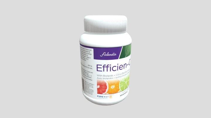 Supplement Bottle 3D Model