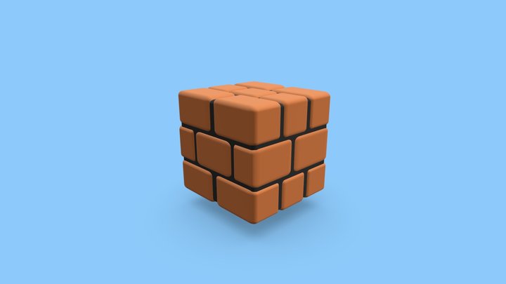 Mario Block 3D Model