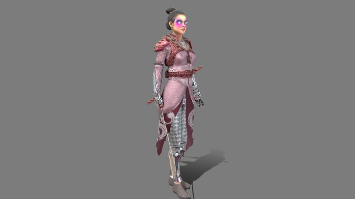 Nyra Warrior - Texture & Render