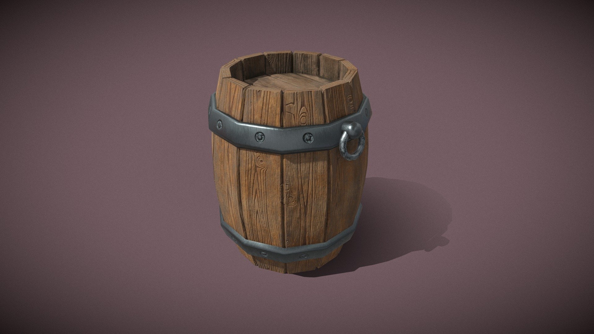 Barrel low poly.