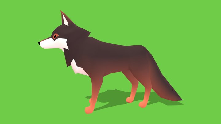 Wolf - Animated Low Poly – Free 3D Model STL