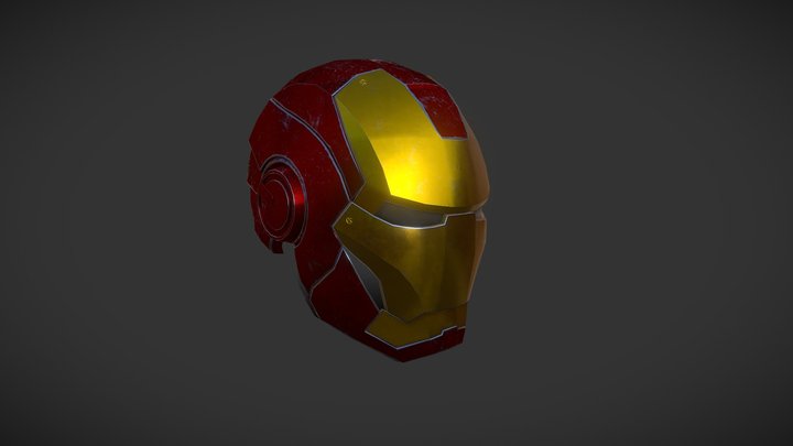 Iron Man's Helmet 3D Model