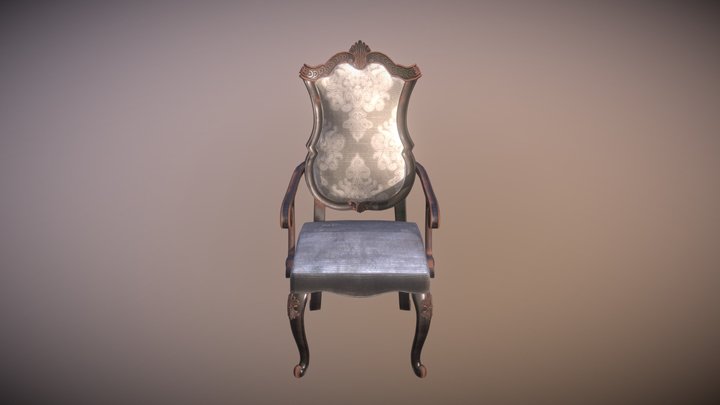 Vintage Dining Chair 3D Model