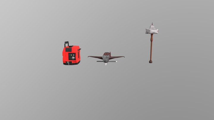 yvan_soubotko_3D_props_Blender_2024 X 3D Model