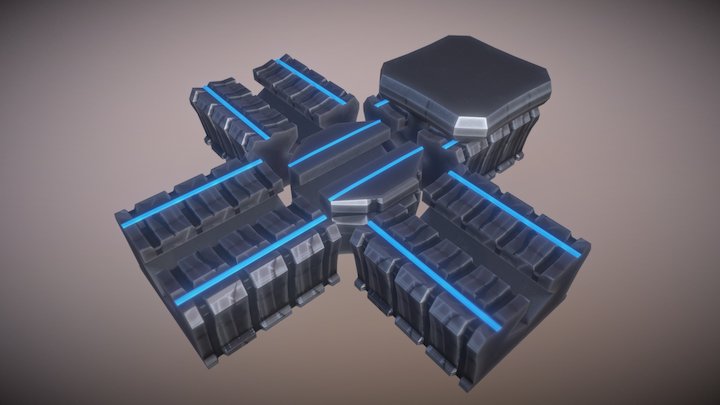 Server Rails 3D Model