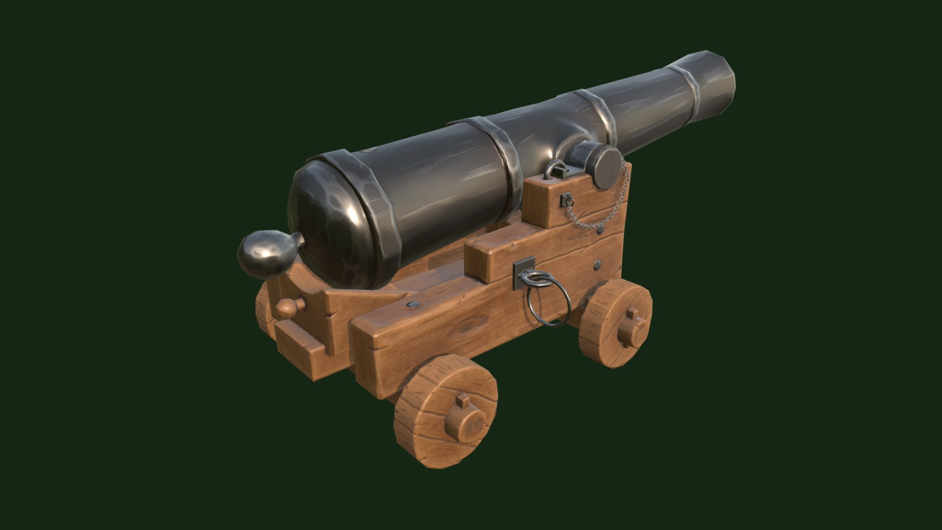Stylized Cannon 3D model by der_dude [568519c] Sketchfab
