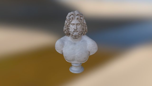 Colossal-marble-bust-of-zeus 3D Model