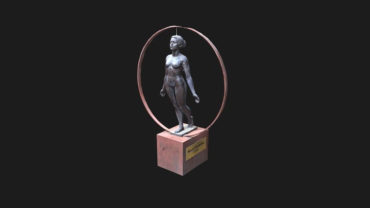 Canet-en-Roussillon - statue de la paix 3D Model