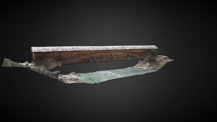 Bridgeport Covered Bridge 3D Model