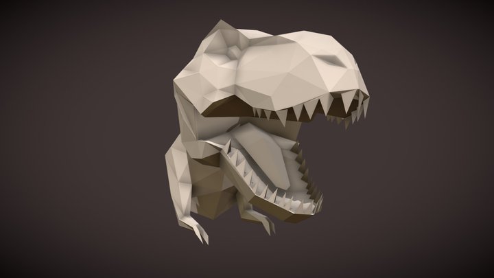 Low Poly T-rex 3D Model