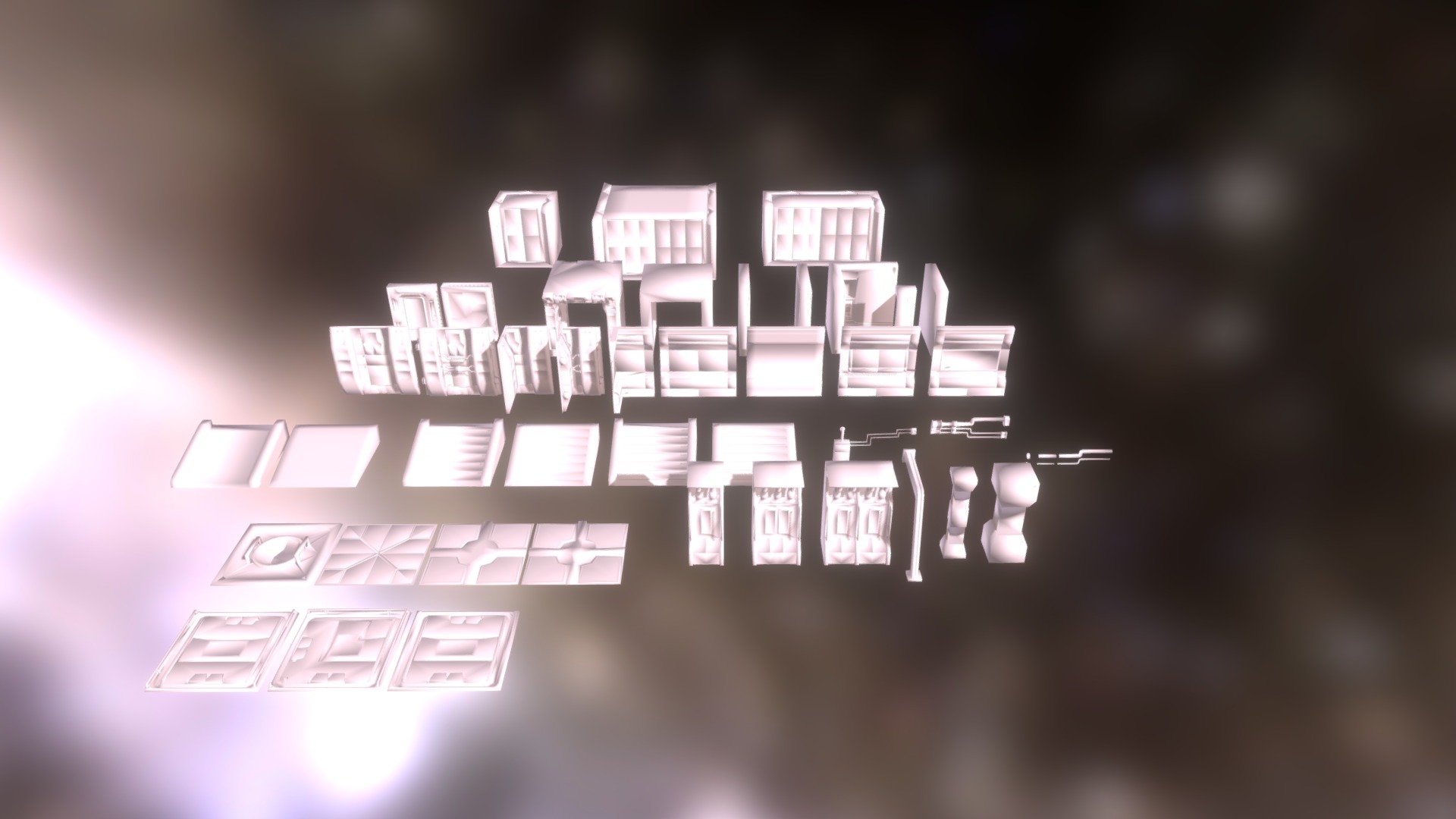 Sci-Fi Space Station Interior Pack: Modular