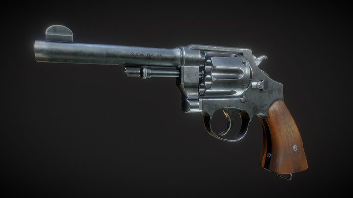 Smith & Wesson Model 1917 3D Model
