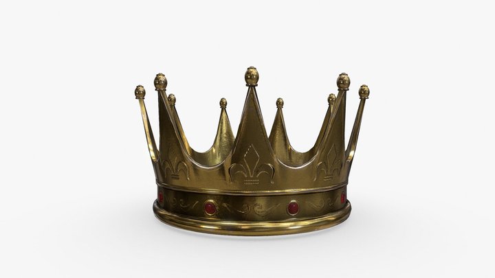 Golden crown 3D Model