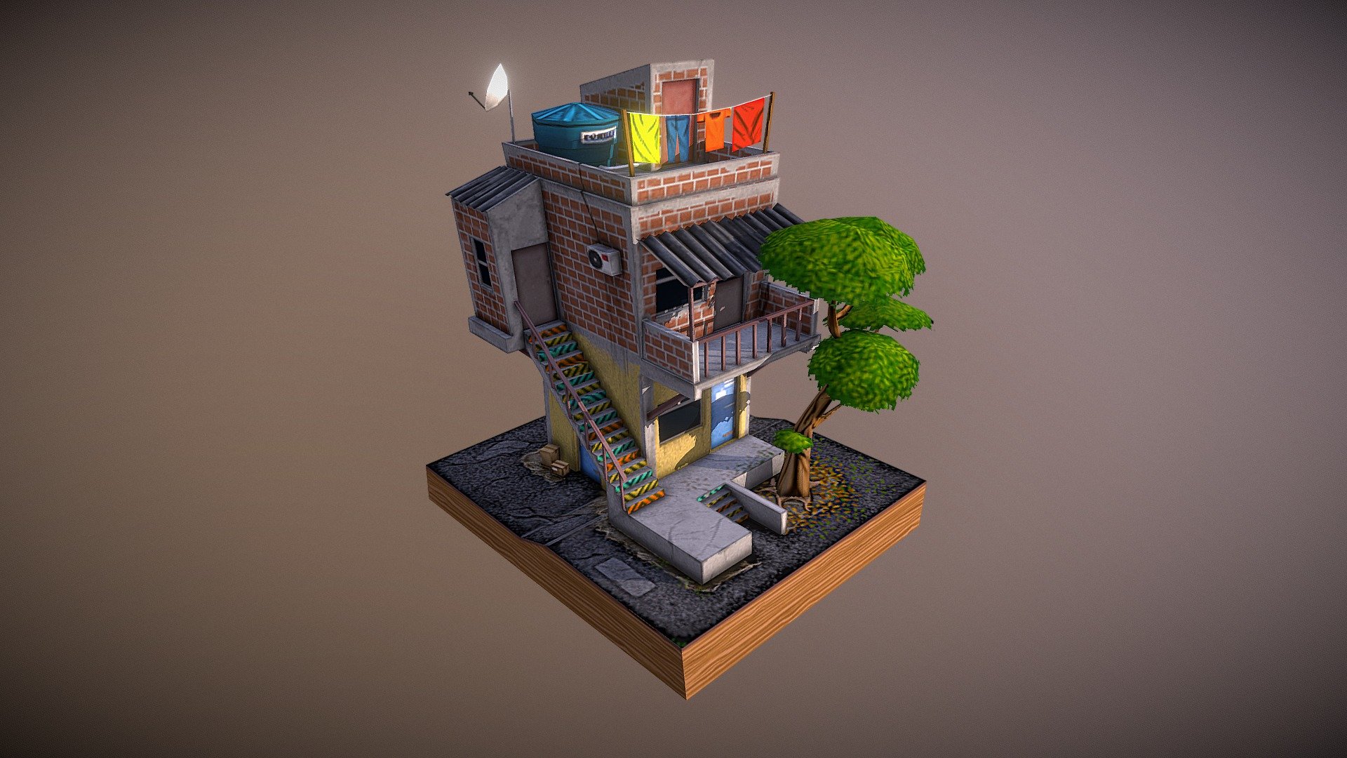 Favela House 3d Model By Kehpp Kehpp 568a6ce Sketchfab