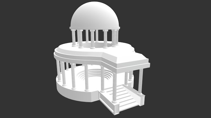 Temple WIP 3D Model